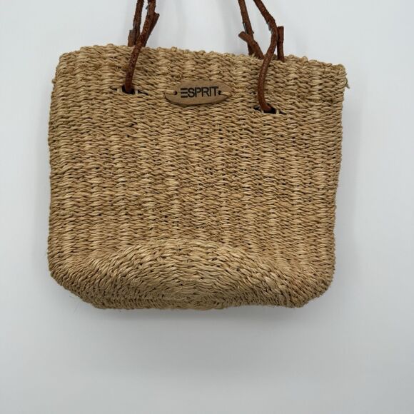 Esprit Vintage Jute Natural Bag Handle Summer Cottage Leather Handle - Picture 3 of 10